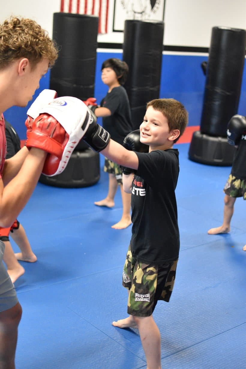 Kids martial arts class at Next Level Martial Arts